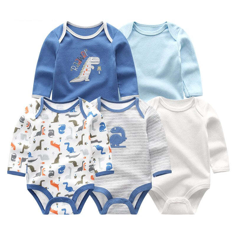 5 Pieces Printed Baby Clothes Set-Children Cloth Shop