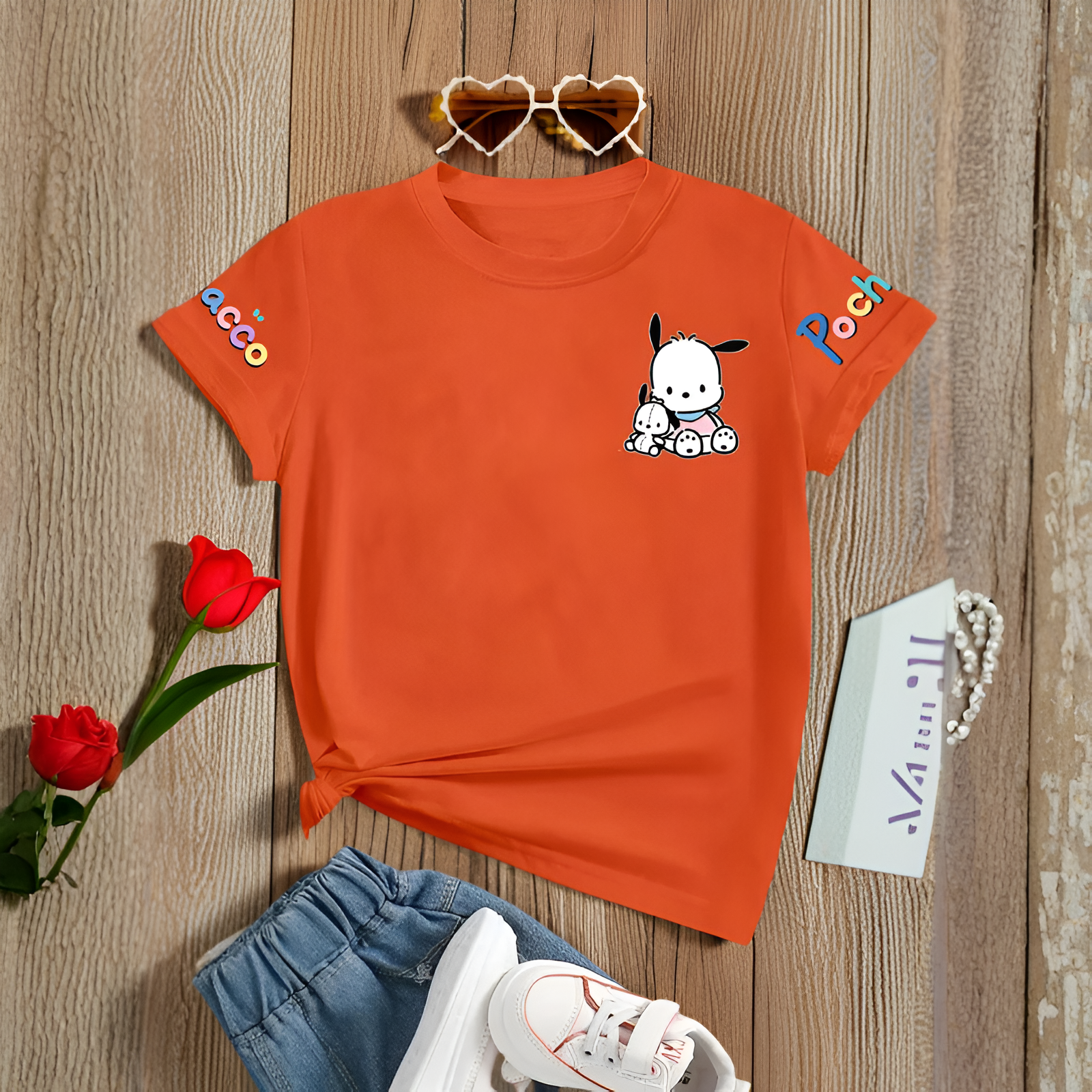 Pochacco Printed Short Sleeve T Shirt
