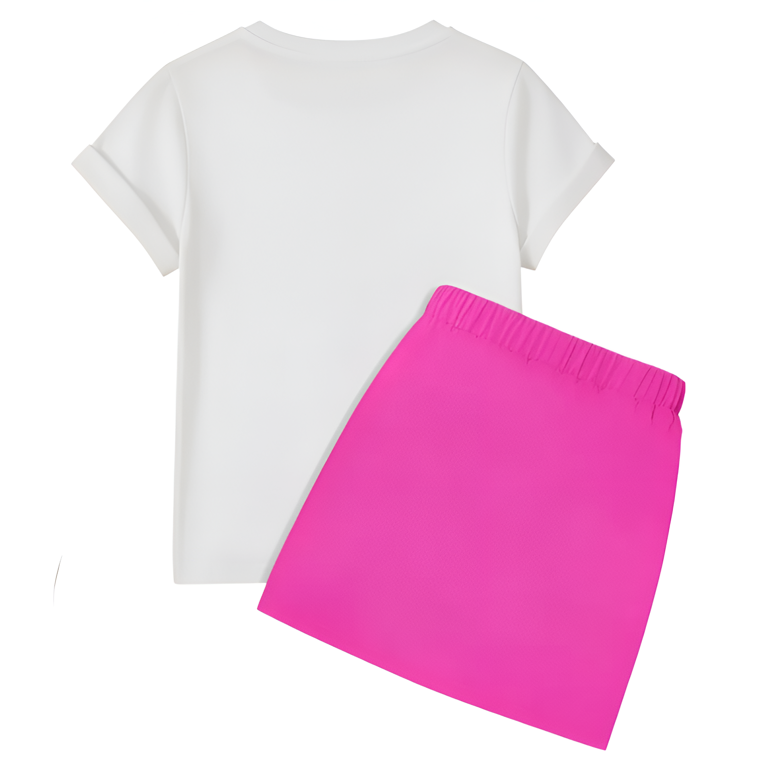 Customizable Stitch Girls Short Sleeve T Shirt And Skirt 2 Piece Set