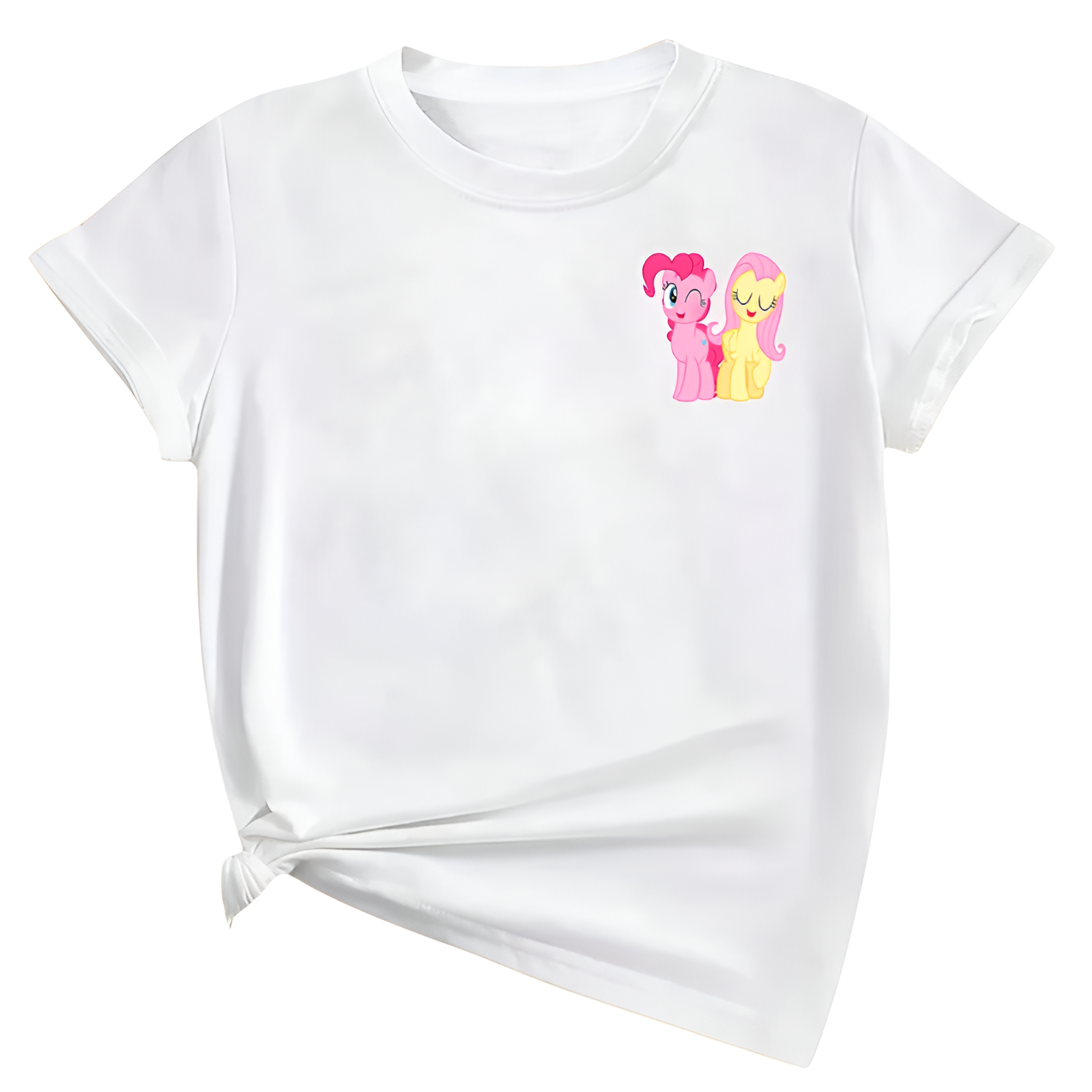Short Sleeve T Shirt Featuring With Double Sided Pochacco Print For Girls