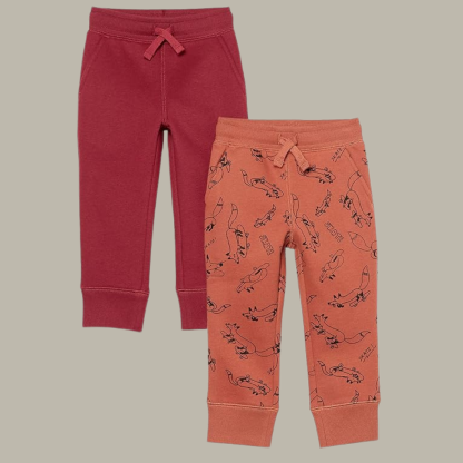 Pack Of 2 Essential Boys Fleece Jogger