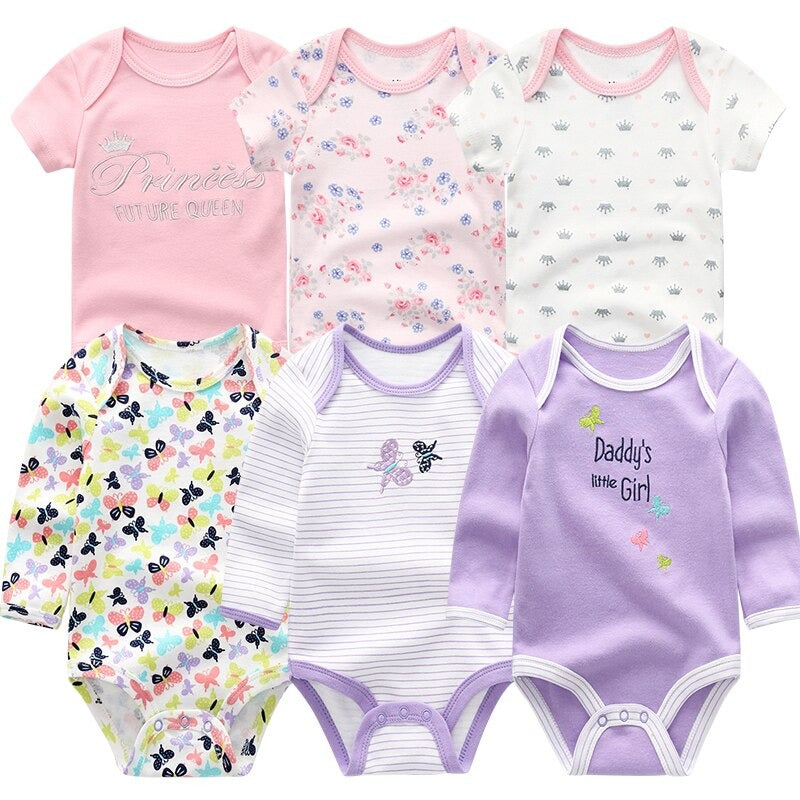 Newborn Baby Rompers Jumpsuit 6Pcs Set-Children Cloth Shop