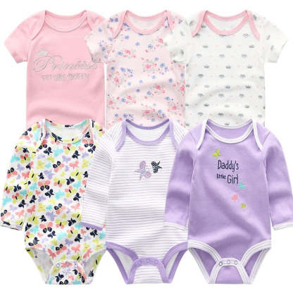 Newborn Baby Rompers Jumpsuit 6Pcs Set-Children Cloth Shop