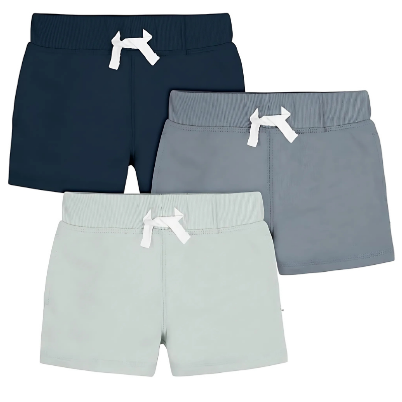 Boys Toddler 3 Pack Of Pull On Knit Shorts