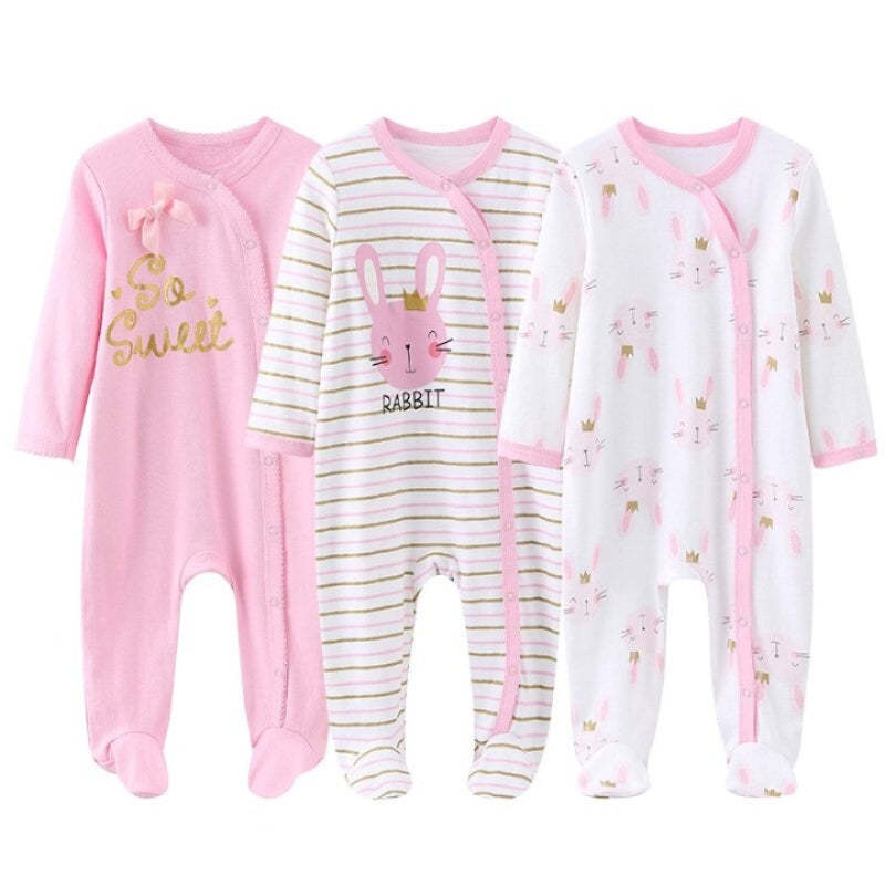 3Pcs Rompers Clothes Set For Newborn Baby-Children Cloth Shop