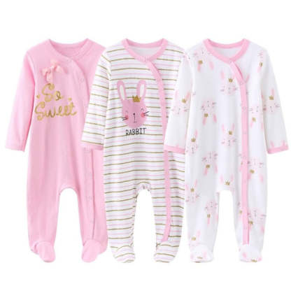 3Pcs Rompers Clothes Set For Newborn Baby-Children Cloth Shop