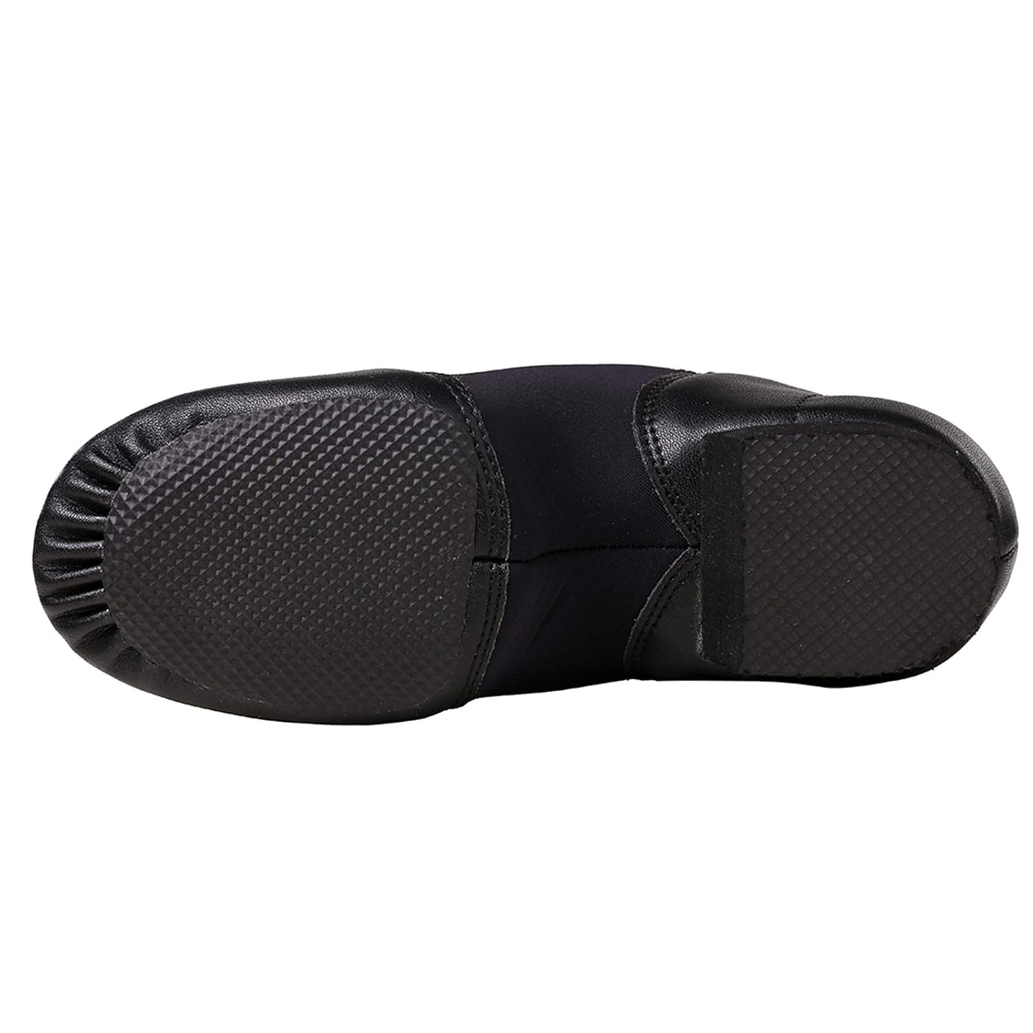 Slip On Jazz Dance Shoes with Elastic Side Panels For Girls