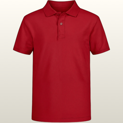 Boys School Uniform Short Sleeve Polo Shirt