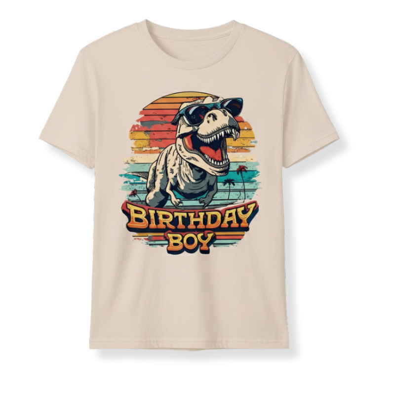 Dinosaur Printed Short Sleeve For Boys