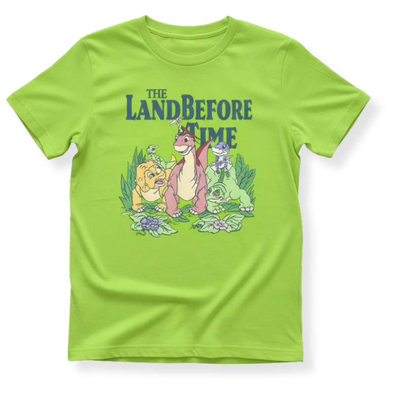 Dinosaur Cartoon Printed T Shirt For Boys