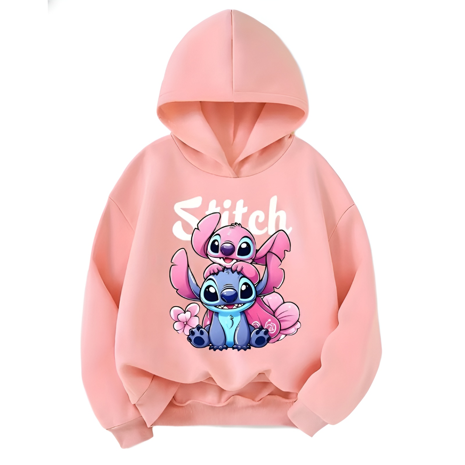 Stitch and Lilo Graphic Hoodie for Girls