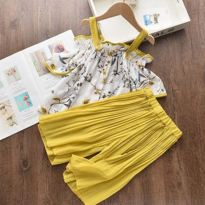 Summer Girls New Cartoon T-shirt And Shorts-Children Cloth Shop