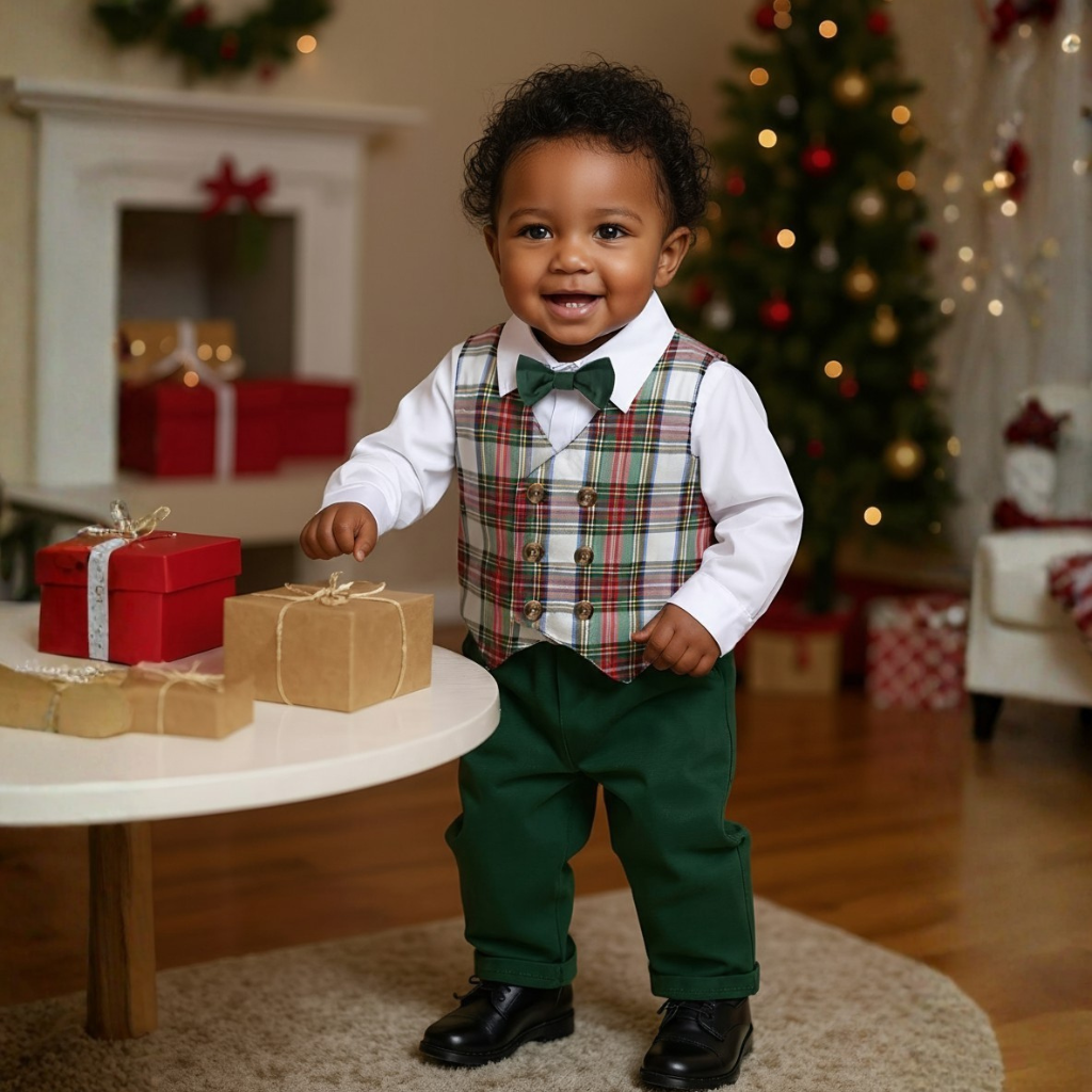 Shirt Vest Pants Formal Outfit Set