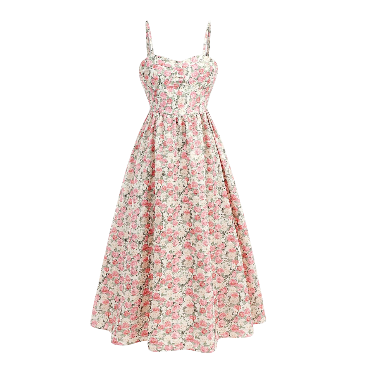 Tween Girl Ditsy Floral Spaghetti Strap Maxi Dress