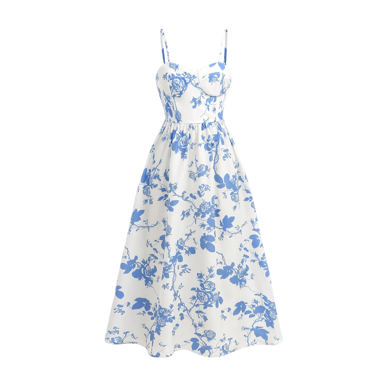 Tween Girl Ditsy Floral Spaghetti Strap Maxi Dress