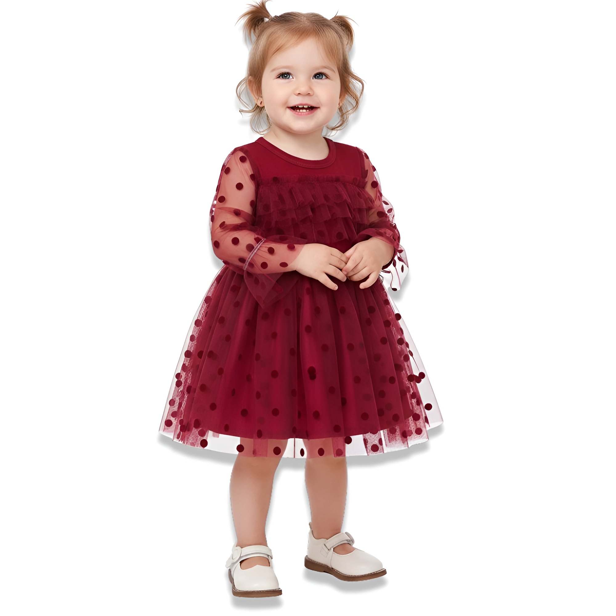 Girl Polka Dot Tulle Skirt Dress