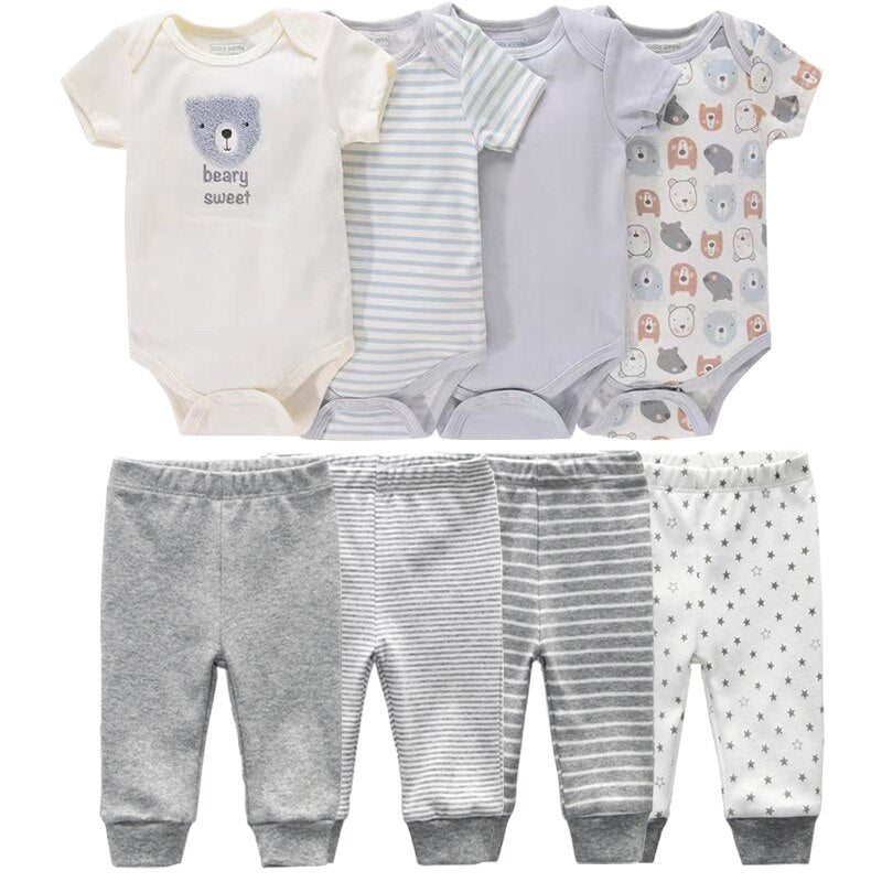 Short-Sleeved Bodysuits Trousers Infant Outfits-Children Cloth Shop