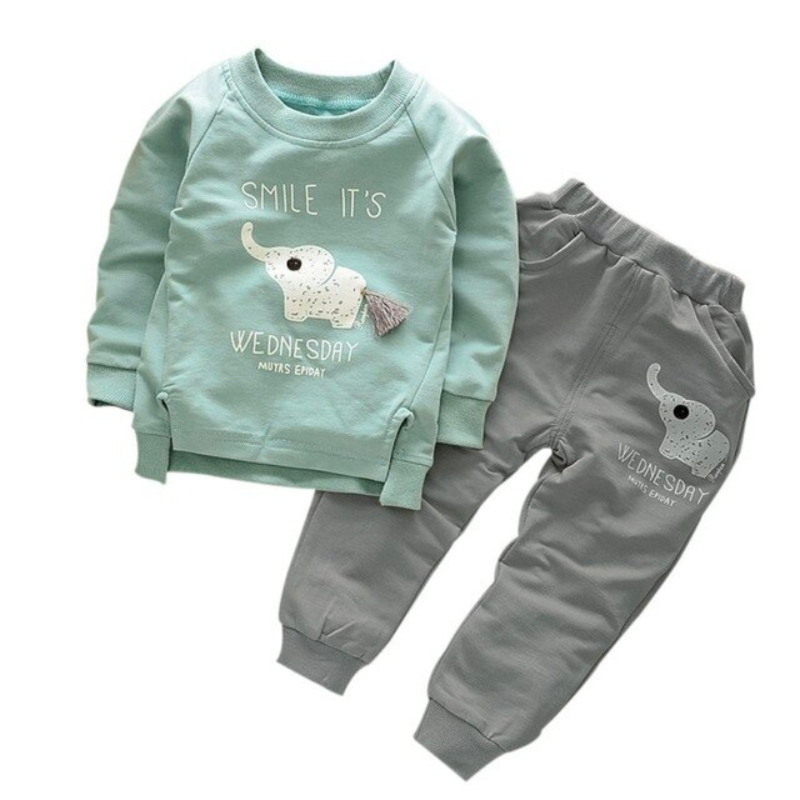 The Pastel Elephant Children's Suit-Children Cloth Shop
