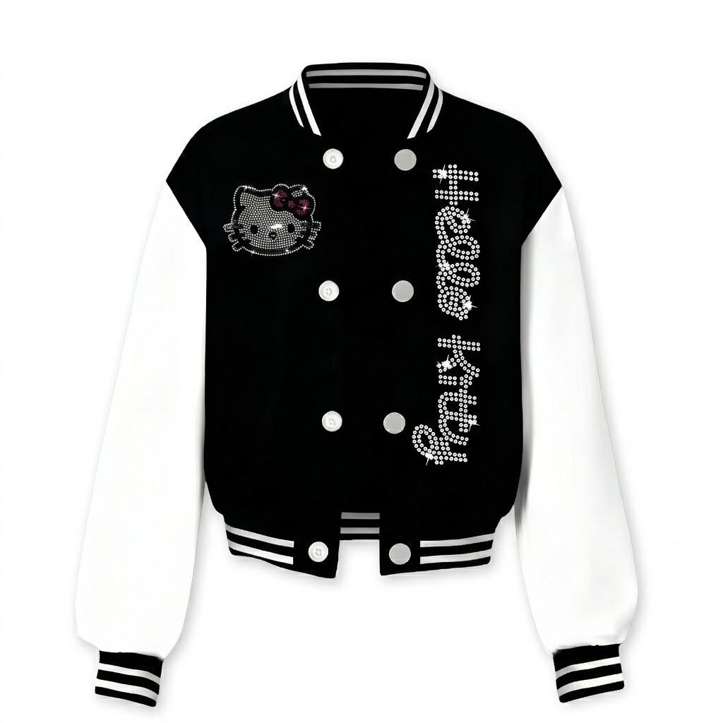 Customized Lightweight Baseball Casual Jacket For Girls 