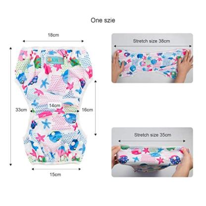 Reusable 2 Pcs Swim Diaper Set for Toddlers with Snap Closures-Children Cloth Shop