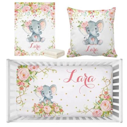 Boho Baby Elephant Bedding-Children Cloth Shop