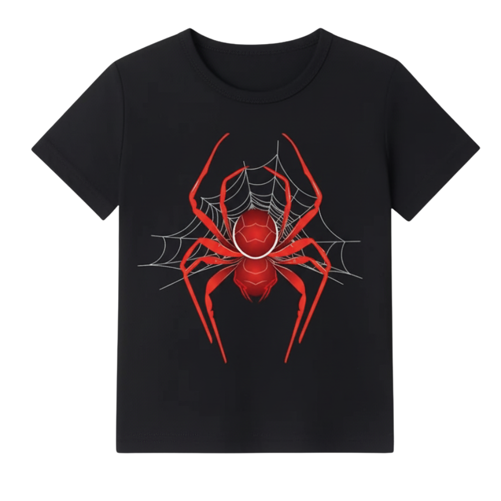 Spider Graphic Print Short Sleeve T Shirt