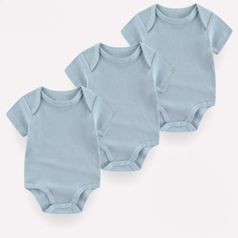 3Pcs Cotton Short Sleeve Toddler Clothes-Children Cloth Shop