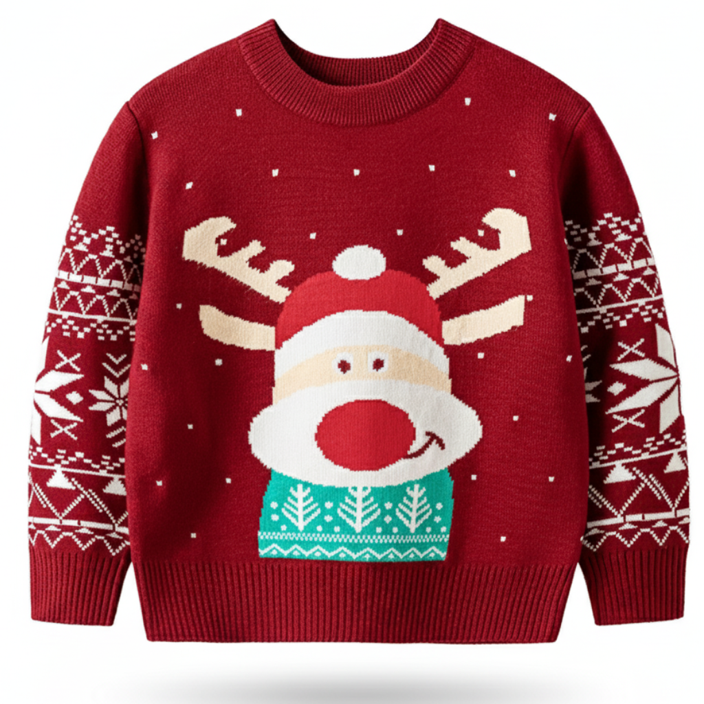 Festive Christmas Knit Sweater For Kids Collection