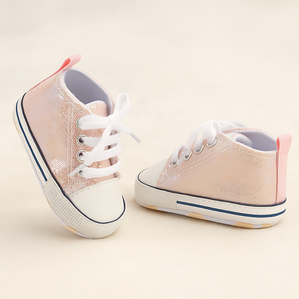 Baby Girls Boys Canvas High Top Shoes