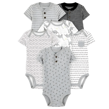 Boys And Toddler 6 Pack Sleeveless Bodysuit Set