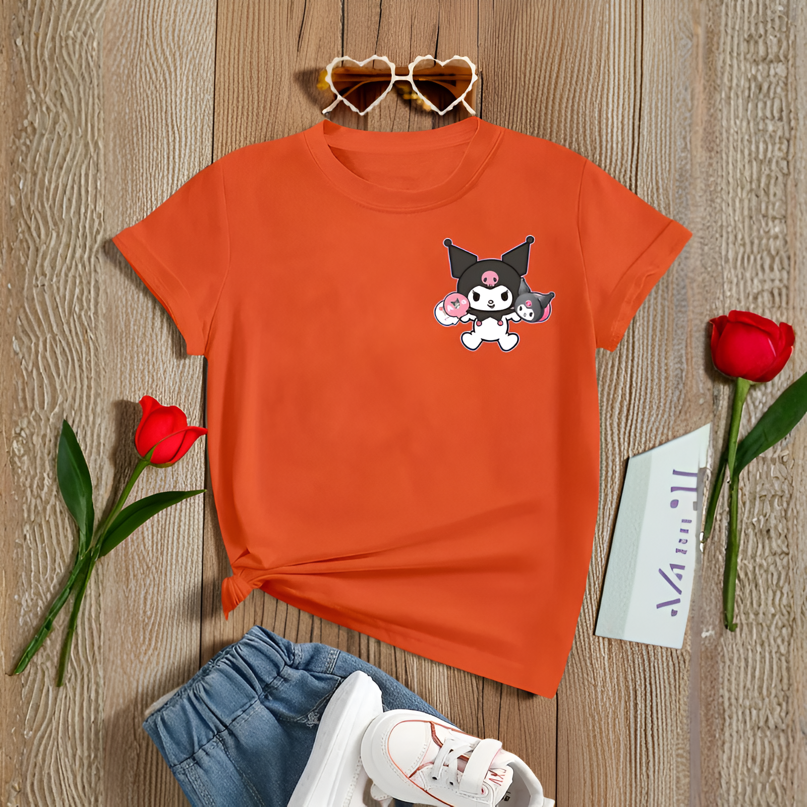 Kuromi Double Sided Printed Short Sleeve T Shirt