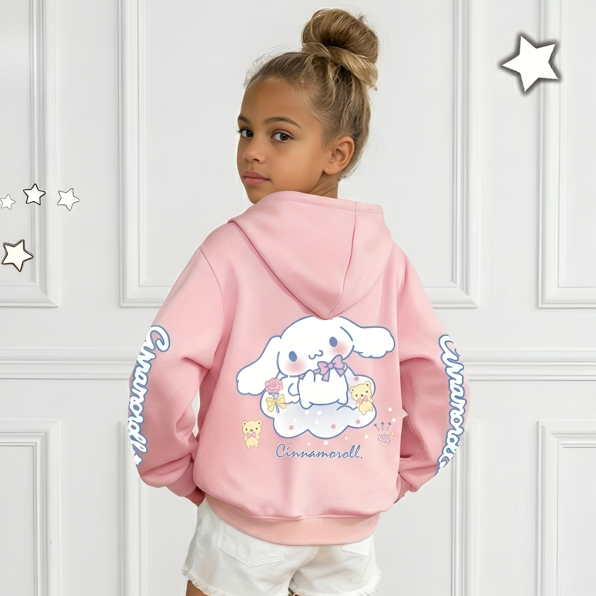 Zippered Hooded Jacket Sweatshirt With Pockets
