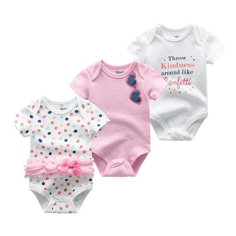 3Pcs Baby Cartoon Clothing Bodysuits-Children Cloth Shop