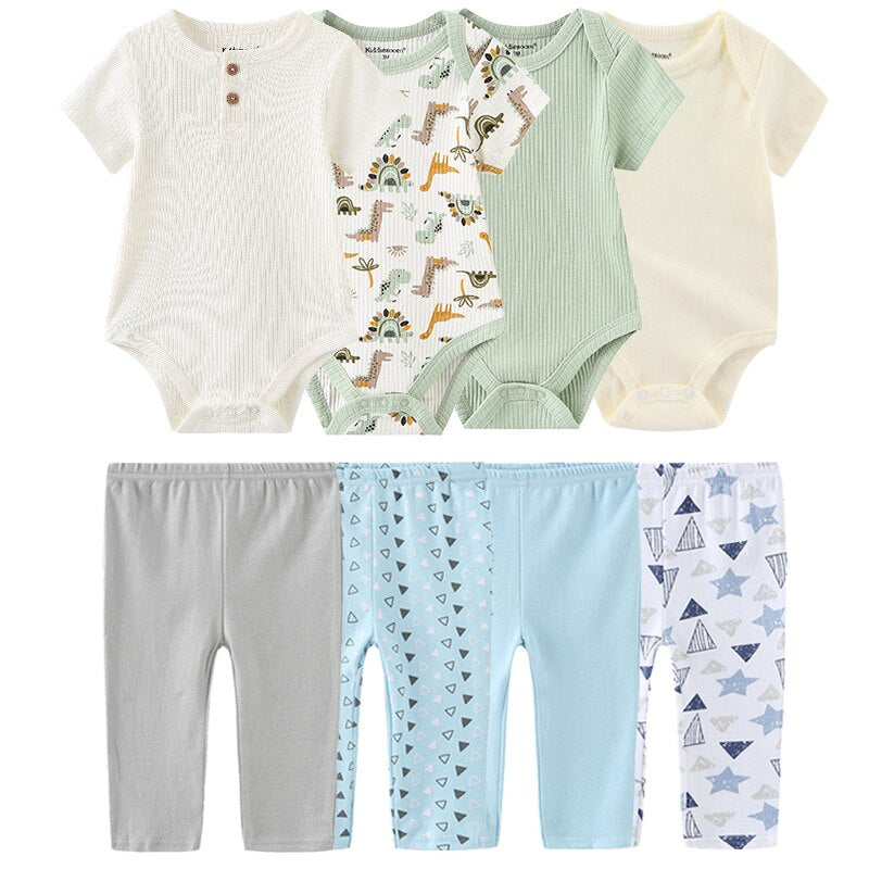 Short-Sleeved Bodysuits Trousers Infant Outfits-Children Cloth Shop