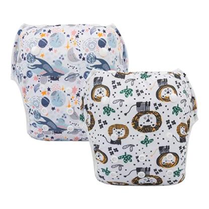 Reusable 2 Pcs Swim Diaper Set for Toddlers with Snap Closures-Children Cloth Shop