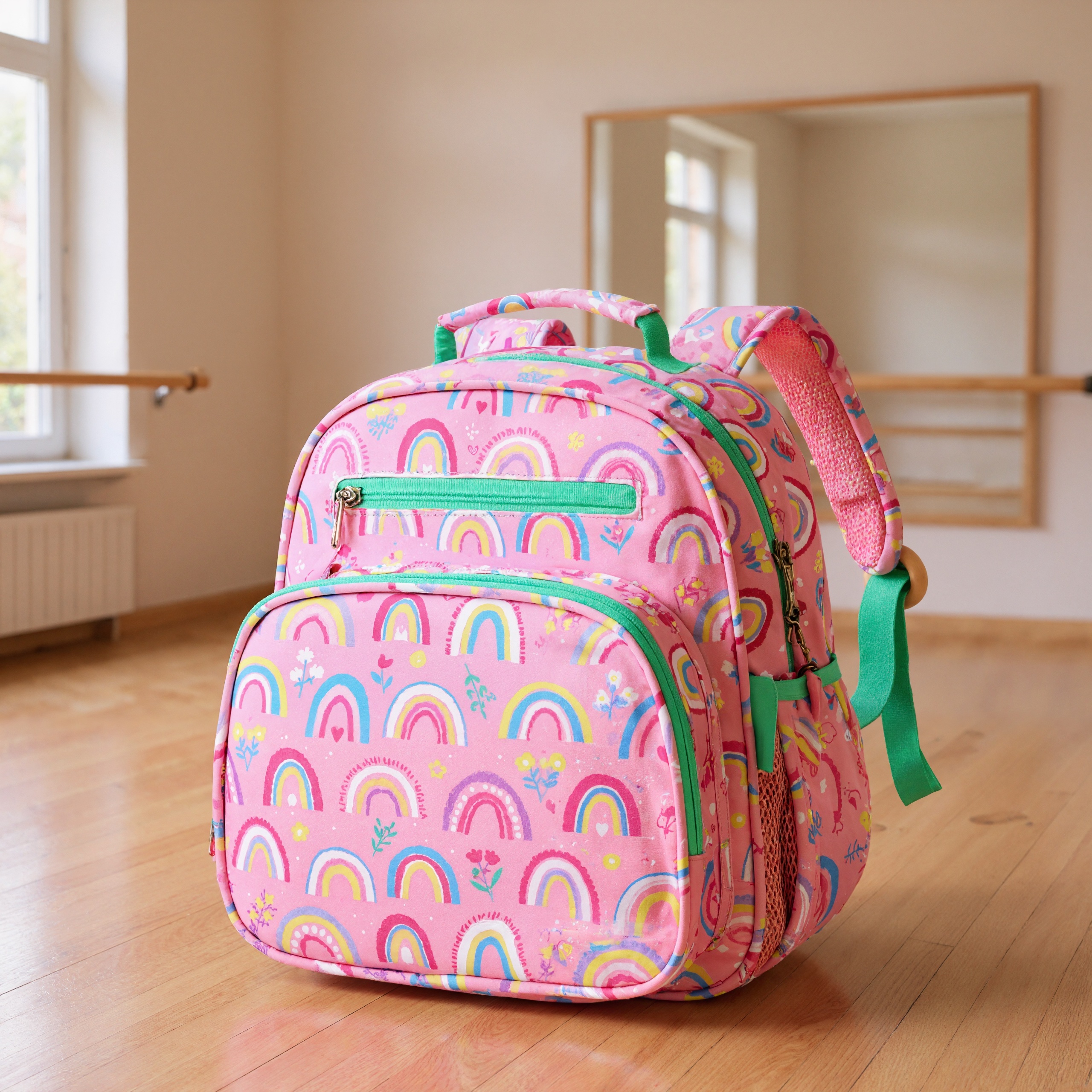 Colorful Printed Backpack For Girls