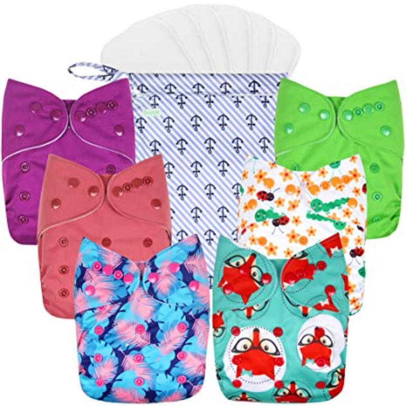 Printed Reusable Cloth Diapers-Children Cloth Shop