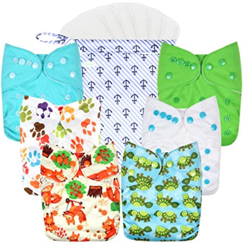 Printed Reusable Cloth Diapers-Children Cloth Shop