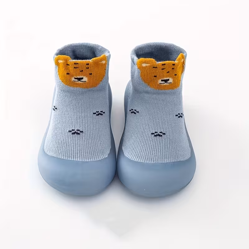 Soft Slip On Printed Non Slip Indoor Spring Shoes For Kids