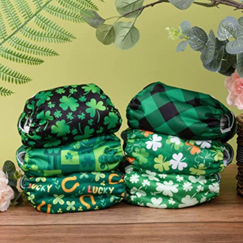 Shamrock Print Cloth Diapers-Children Cloth Shop