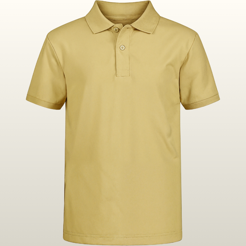 Boys School Uniform Short Sleeve Polo Shirt