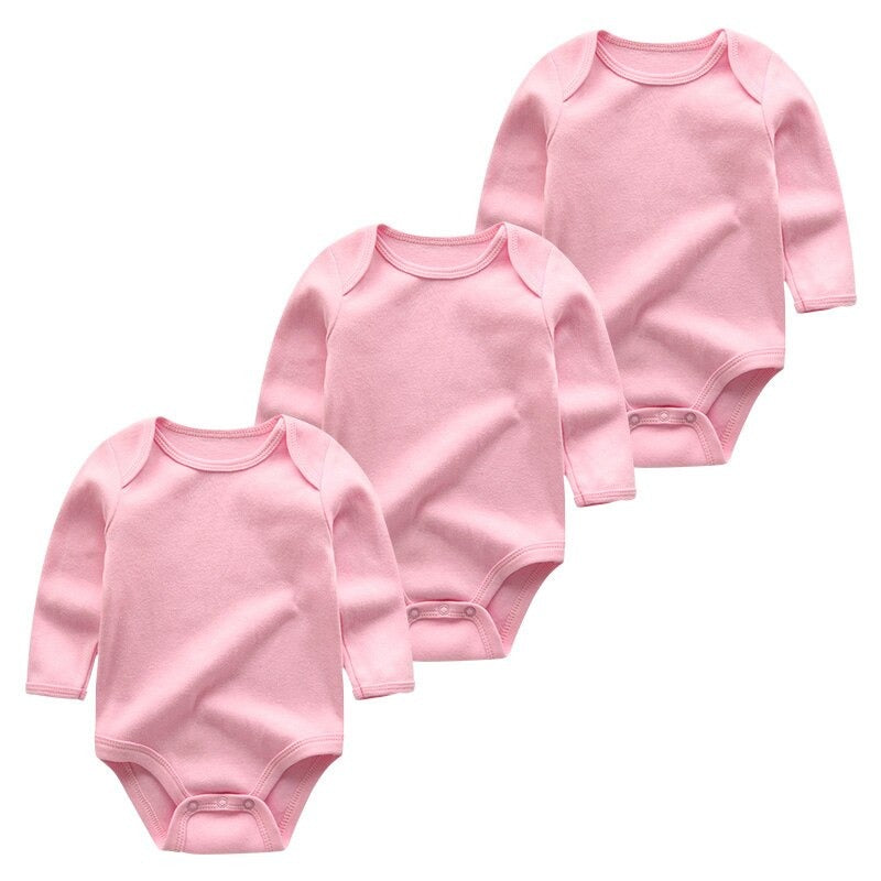 3Pcs Cotton Bodysuit Baby Rompers Set-Children Cloth Shop