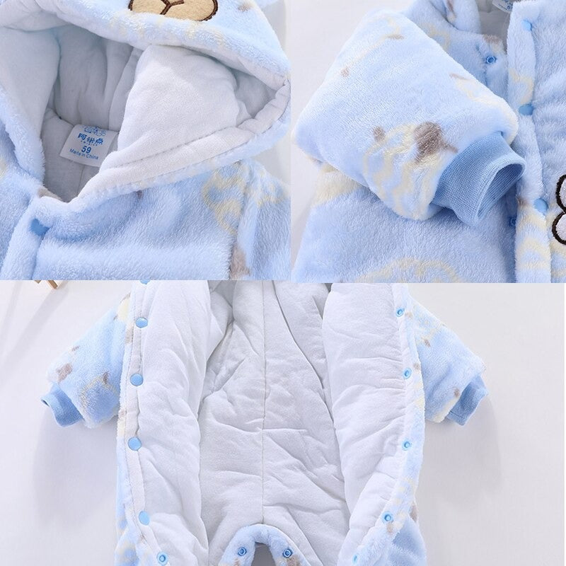 Cartoon Animal Unisex Full Sleeve Baby Romper-Children Cloth Shop