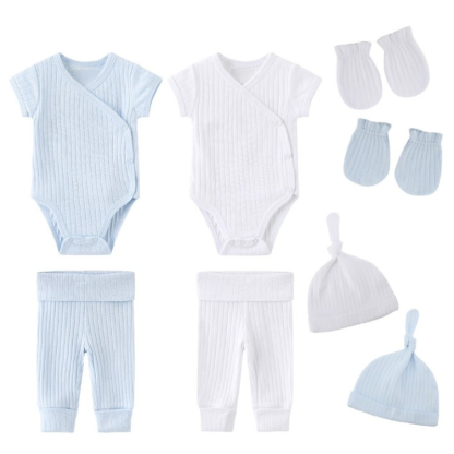 8Pcs Jumpsuit Set For Babies-Children Cloth Shop