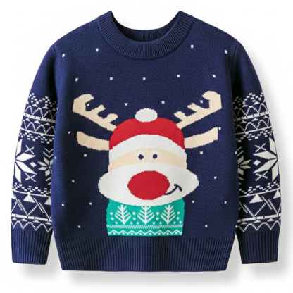 Festive Christmas Knit Sweater For Kids Collection
