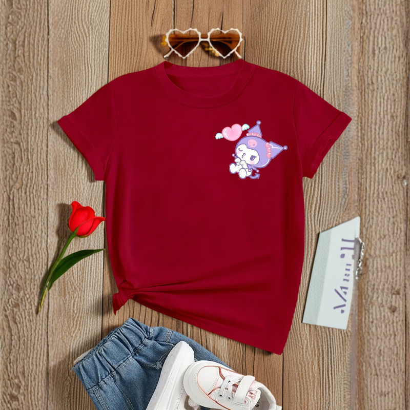 Kuromi Printed Short Sleeve T Shirt