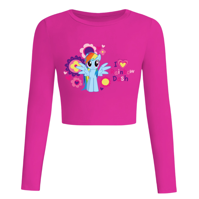 Cartoon Printed Long Sleeve T Shirt