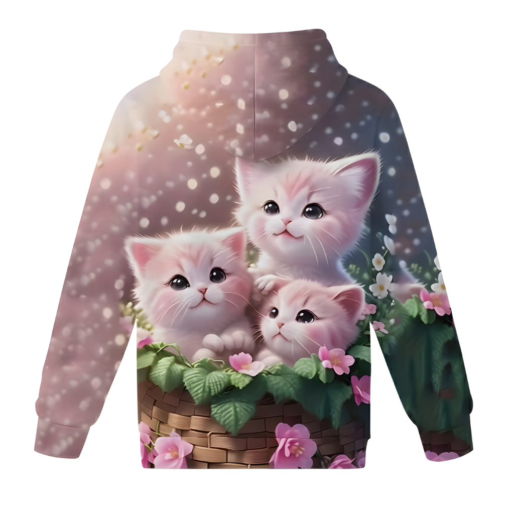 Cozy Kitten Tabby Cat Hoodies