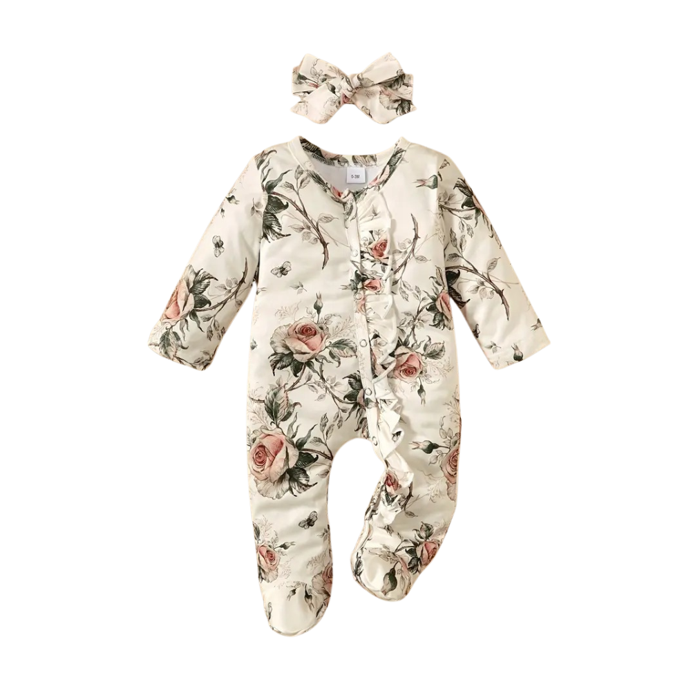 Casual One Piece Romper For Baby Girls