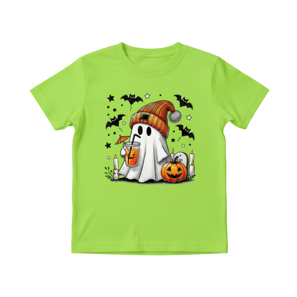 Pumpkin Design Halloween T Shirt For Girls